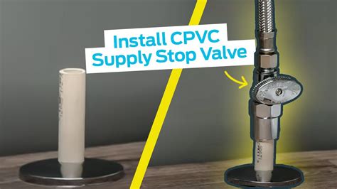 How To Install A SharkBite stop valve On A PVC water Pipe